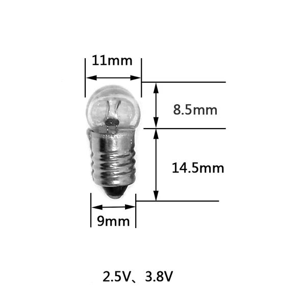 FENER AMPÜL 1.5 VOLT VİDALI  (50LİK PAKET) - 2