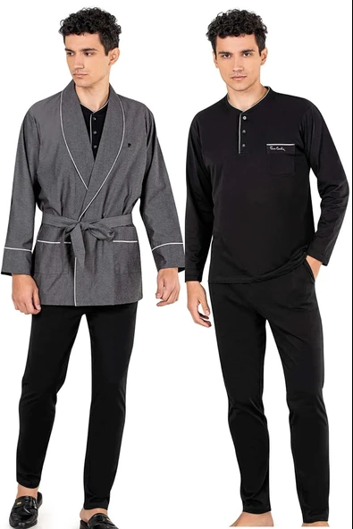 Pierre Cardin Erkek 3lü Kısa Röpteşambır Set