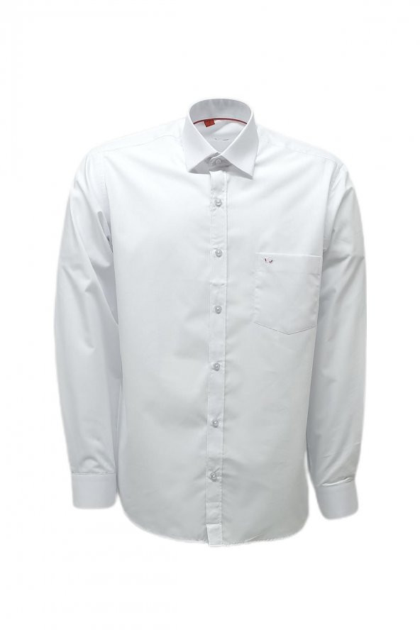 Erkek Kolay Ütülenebilir Pamuklu Klasik Geniş Kesim Gömlek - 2