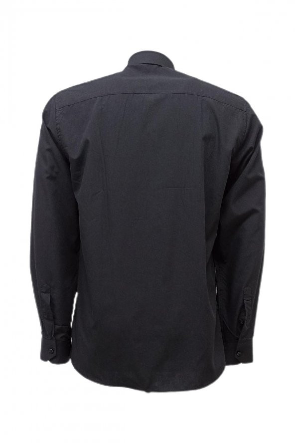 Erkek Kolay Ütülenebilir Pamuklu Klasik Geniş Kesim Gömlek - 7