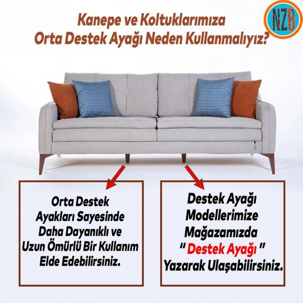 Mobilya Kanepe Sehpa TV Ünitesi Koltuk Ayağı 15 cm Kahverengi Baza Ayak - Resim 3