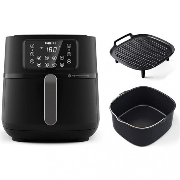 Philips Airfryer 5000 Serisi Xxl Connected Wi-Fi Bağlantı Pişirme Tepsisi ve Izgara Plaka - 4