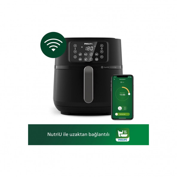 Philips Airfryer 5000 Serisi Xxl Connected Wi-Fi Bağlantı Pişirme Tepsisi ve Izgara Plaka - 5