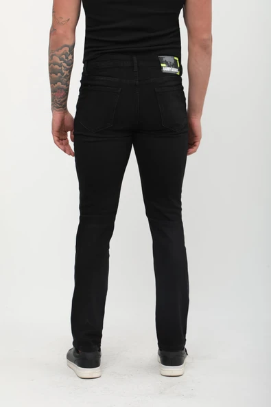 Erkek Regular Fit Jean Pantolon Siyah - 9