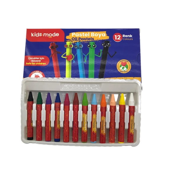 Kids Mode Pastel Boya 12'Li - 3