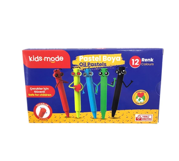 Kids Mode Pastel Boya 12'Li