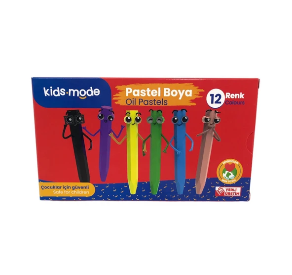 Kids Mode Pastel Boya 12'Li