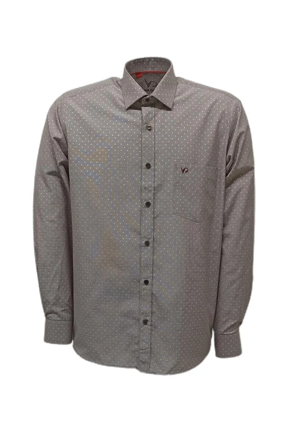 Erkek Kolay Ütülenebilir Pamuklu Klasik Geniş Kesim Gömlek - 2