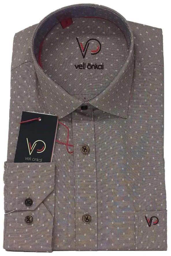 Erkek Kolay Ütülenebilir Pamuklu Klasik Geniş Kesim Gömlek - 4