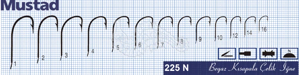 Mustad Olta İğnesi 225N 50li Paket No:2 - 4