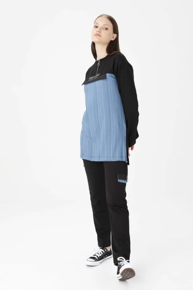 Krinkıl Micro Tunik Pantolon Takım - Havacı - 3