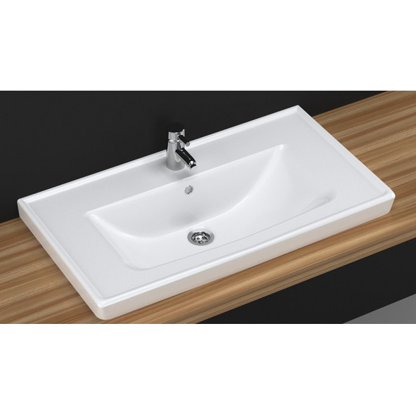 Turavit Safir 65x45 cm Etejer Uyumlu Lavabo - 4