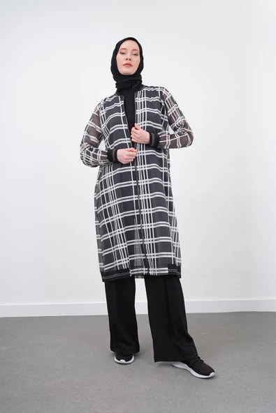 ORGANZE ÜÇLÜ TAKIM - SİYAH - 2