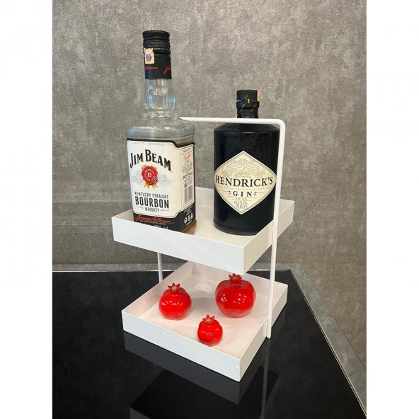 2 KATLI 20X20 MUTFAK VE BANYO TEZGAHÜSTÜ DÜZENLEYİCİ BEYAZ - 4