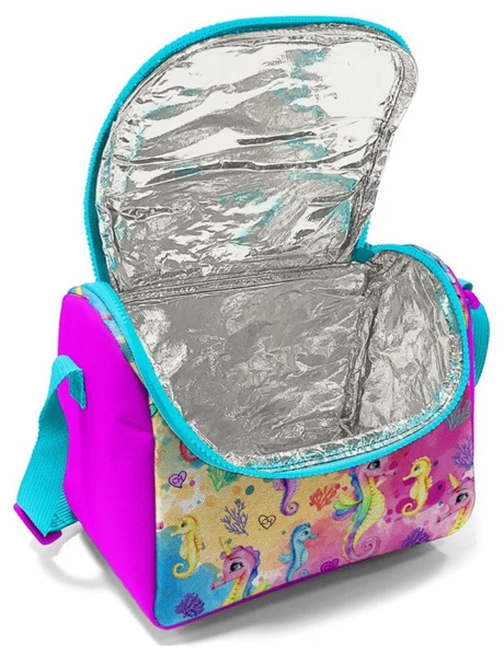 Coral High Kız Çocuk Pembe Denizatı Okul Beslenme Çantası - Thermo Yalıtımlı - Resim 2