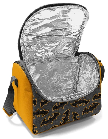 Coral High Siyah Yarasa Desenli Erkek Çocuk Isı Yalıtımlı Beslenme Çantası - Resim 2