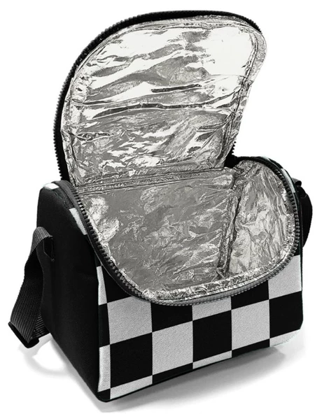 Coral High Siyah Beyaz Dama Baskılı Erkek Çocuk Okul Beslenme Çantası - Resim 2