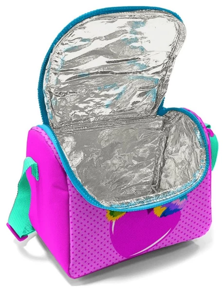 Coral High Pembe Sevimli Kedi Kız Çocuk Okul Beslenme Çantası - Thermo Yalıtımlı - Resim 2