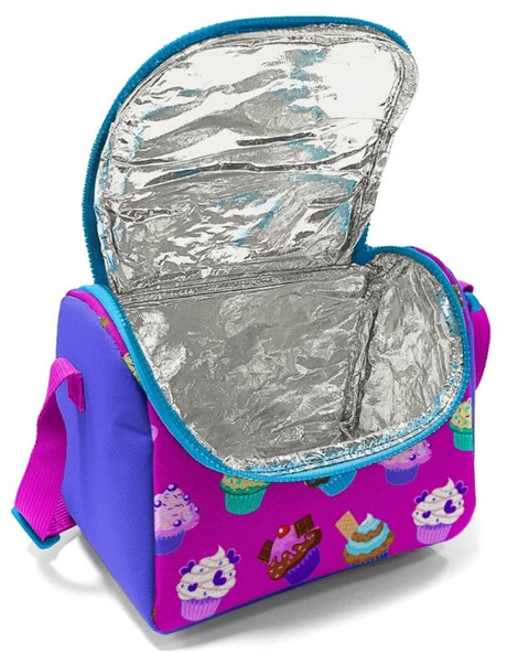 Coral High Kız Çocuk Lavanta Mor Cupcake Okul Beslenme Çantası - Isı Yalıtımlı - Resim 2