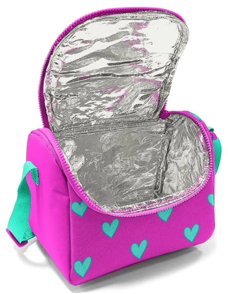 Coral High Kız Çocuk Pembe Kalp Okul Beslenme Çantası - Thermo Yalıtımlı - Resim 2