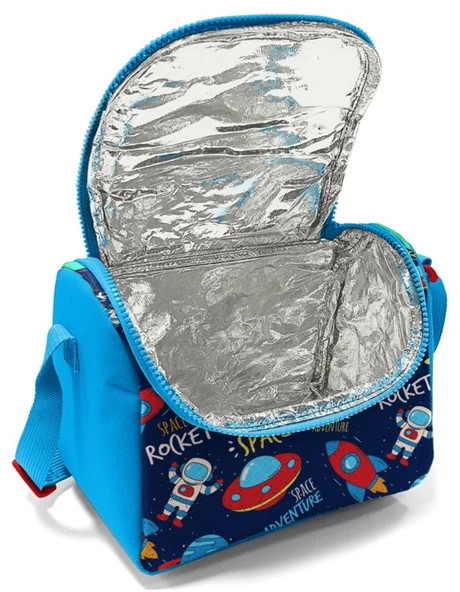Coral High Lacivert Mavi Uzay Desenli Beslenme Çantası - Erkek Çocuk - Resim 2