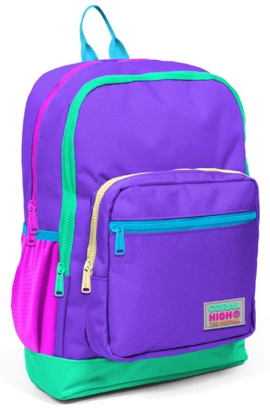 Coral High Mor Dört Bölmeli İlkokul ve Günlük Sırt Çantası - Kız Çocuk ürün görseli