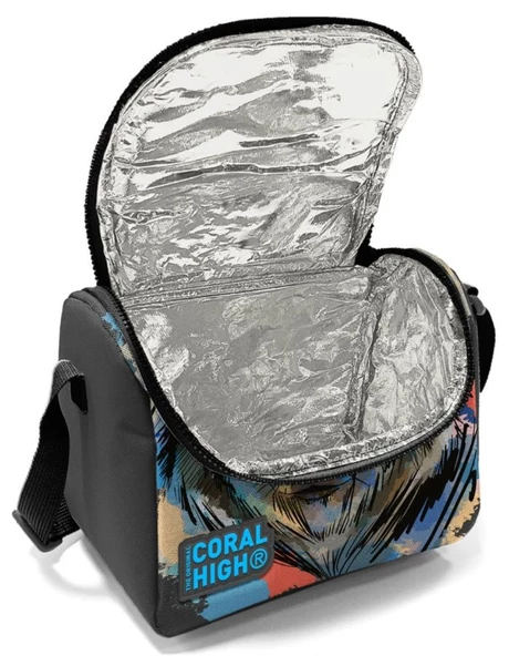 Coral High Siyah Kurt Okul Sırt ve Beslenme Çantası Seti - Resim 4