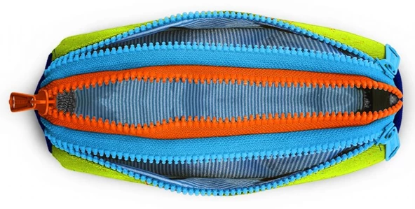 Coral High Erkek Çocuk Mavi Sarı Motorsiklet Beslenme Çantası - Resim 3