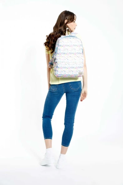 Kaukko Nature Apple Cactus Kız Çocuk Okul ve Günlük Sırt Çantası - Resim 3