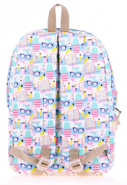 Kaukko Nature Apple Cactus Kız Çocuk Okul ve Günlük Sırt Çantası - Resim 2