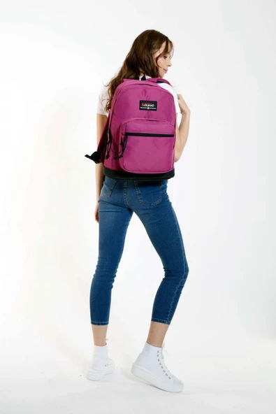 Kaukko Mürdüm Üç Bölmeli Okul ve Günlük Sırt Çantası - (Kız) Ortaokul, Lise, Kolej - Resim 3