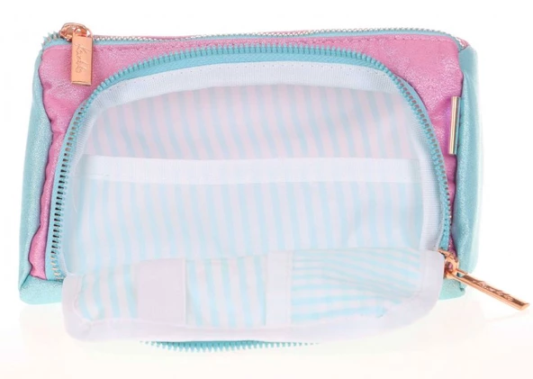Kaukko Plump İki Bölmeli Kalem Çantası - Kız - Turkuaz - Resim 2