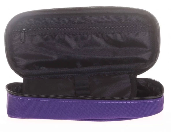 Kaukko Özel Bölmeli Koyu Mor Organizer Kalem Çantası - Resim 2