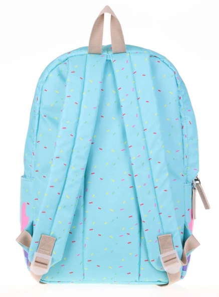 Kaukko Layer Turkuaz Pembe Okul ve Günlük Sırt Çantası - Good Vibes - Kız - Resim 2