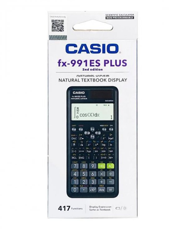 Casio FX-991ES Plus 2. Versiyon Bilimsel Hesap Makinesi