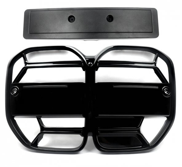 BMW YENİ 4 SERİSİ G22 G23 CSL ÖN PANJUR PARLAK SİYAH 2020-2023 - 3