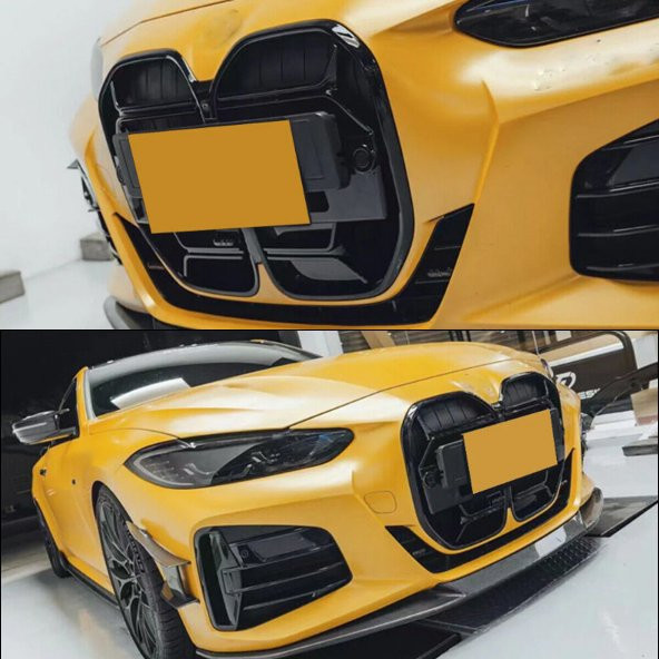 BMW YENİ 4 SERİSİ G22 G23 CSL ÖN PANJUR PARLAK SİYAH 2020-2023 - 5