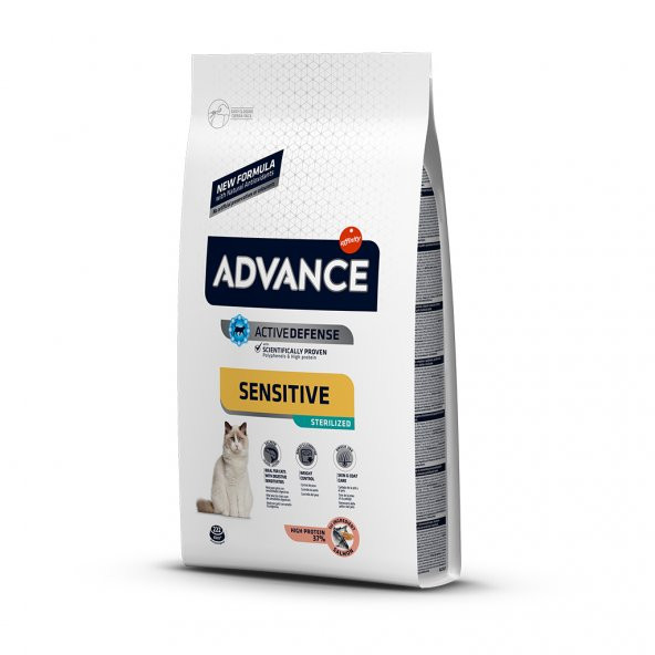 Advance Sensitive Sterilised Somonlu Kısırlaştırılmış Yetişkin Kedi Maması 1.5 KG