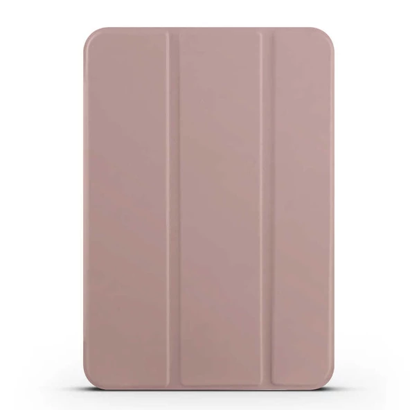 Apple iPad Mini 2021 (6.Nesil) Zore Smart Cover Standlı 1-1 Kılıf  Rose Gold