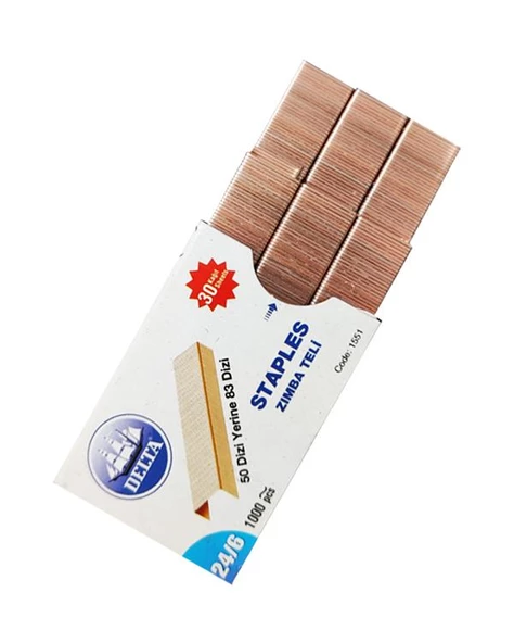 Delta Zımba Teli 24/6 Sarı 1551 - 2