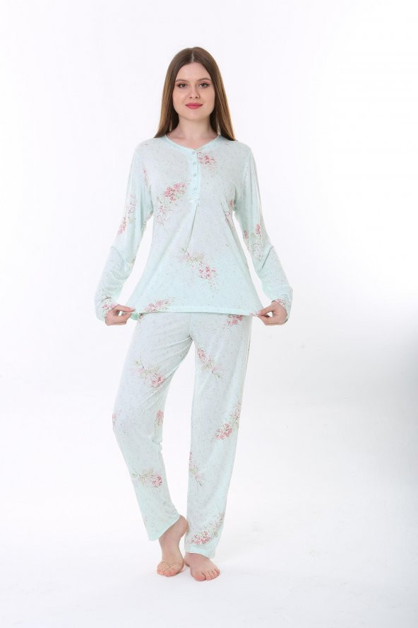 Etoile Bambu Uzun Kol Kadın Pijama Takımı - 2