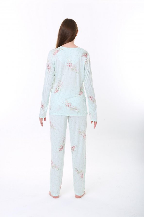 Etoile Bambu Uzun Kol Kadın Pijama Takımı - 3