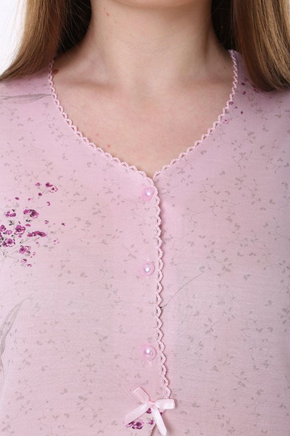 Etoile Bambu Uzun Kol Kadın Pijama Takımı - 5