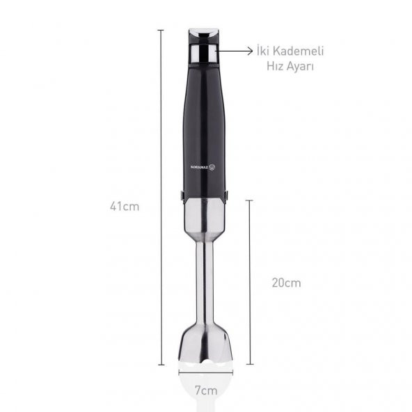 KORKMAZ A448 PERFORMİX BLENDER SET SİYAH - 2