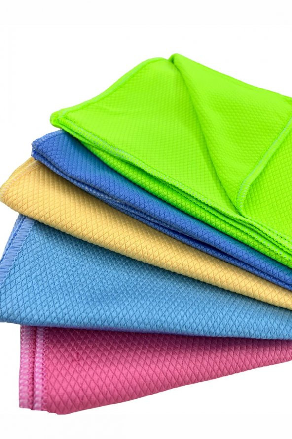 Bella House Mikrofiber Cam Bezi - 40 x 40 Cm. - 20 Adet - Çok Renkli - Resim 2