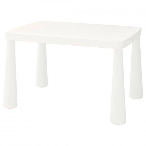 Çocuk Oyun Masası,Dikdörtgen Beyaz Renk MeridyenDukkan 77x55 cm İç-Dış Mekan Kullanımı Çocuk Masası