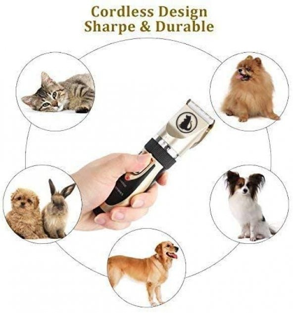 Ceenwes Profesyonel Evcil Hayvan Tıraş Makinesi Seti - 5