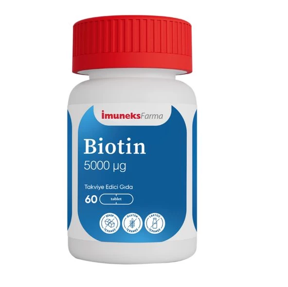İmuneks Farma Biotin 5000mcg 60 Tablet