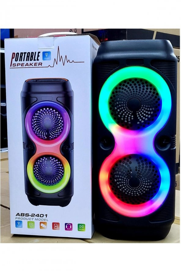 turantech abs-2401 Bluetooth Speaker Kablosuz Hoparlör Usb/bt/sd