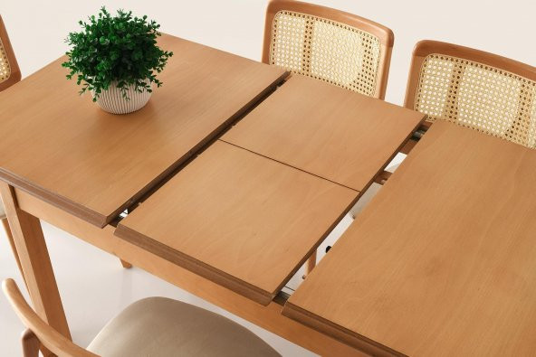 Erezoğulları Mobilya Verona Kırlangıç Agaç Mutfak Masa Sandalye Takımı 70x110 - Resim 3